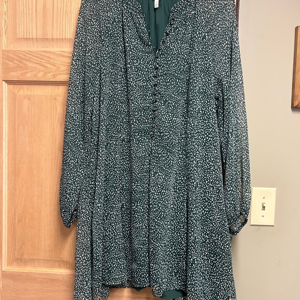 Joie Green Long Sleeve Dress